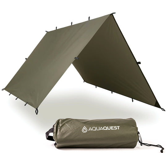 Defender Heavy-Duty Tarp Camping Tarp AquaQuest Waterproof