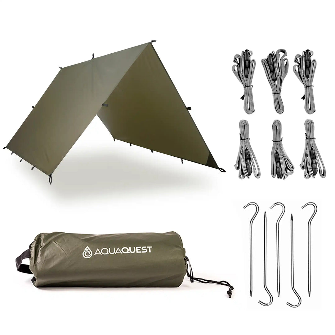 Guide Ultralight Tarp Camping Tarp   AquaQuest Waterproof