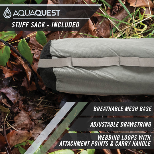 Defender Heavy-Duty Tarp Camping Tarp AquaQuest Waterproof