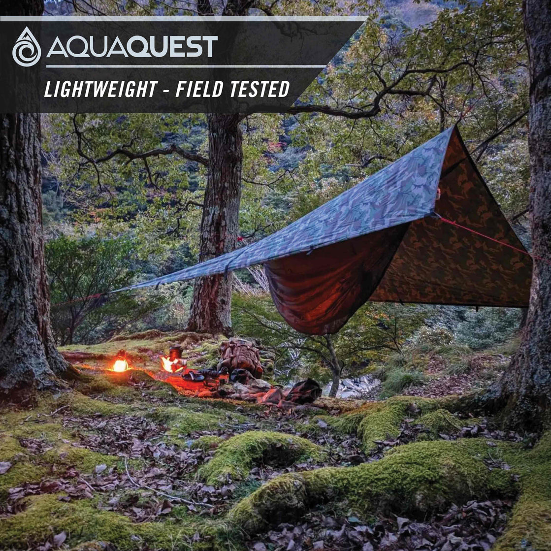 AquaQuest Safari 4.5m×4.5m Safari Lightweight Tarp | AquaQuest Waterproof Gear